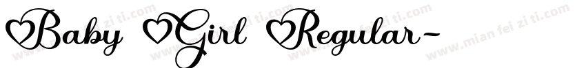 Baby Girl Regular字体转换